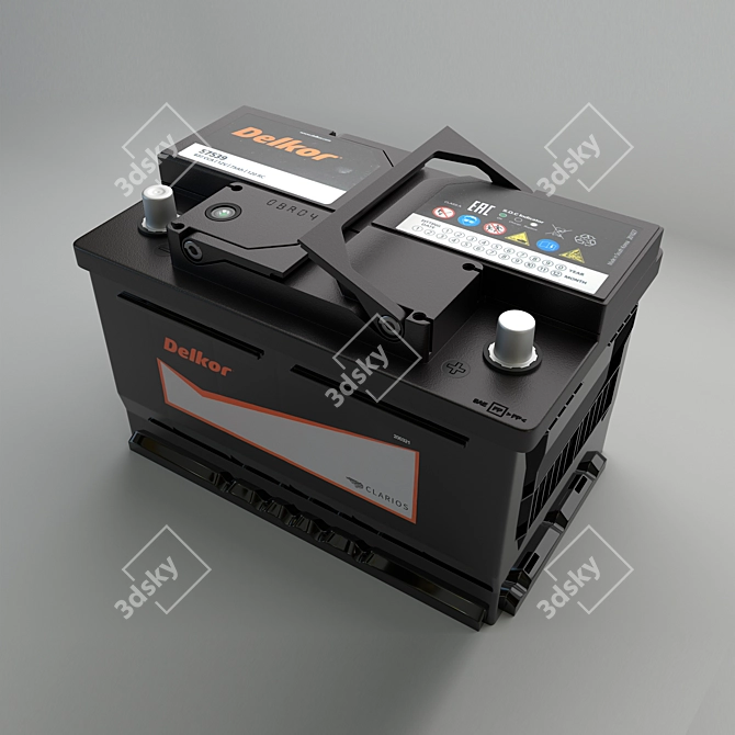 Dependable DELKOR Battery 3D model image 3