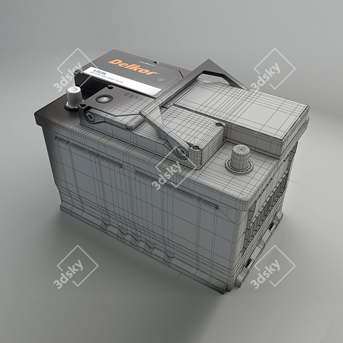 Dependable DELKOR Battery 3D model image 4