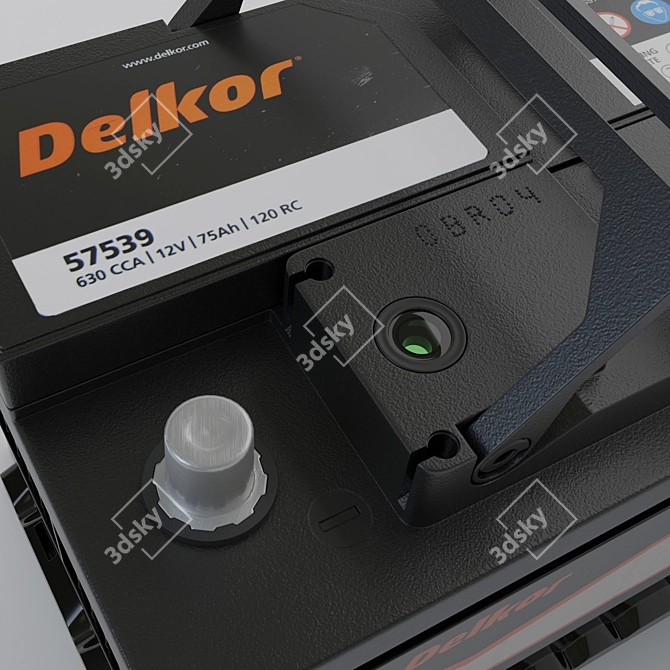 Dependable DELKOR Battery 3D model image 5