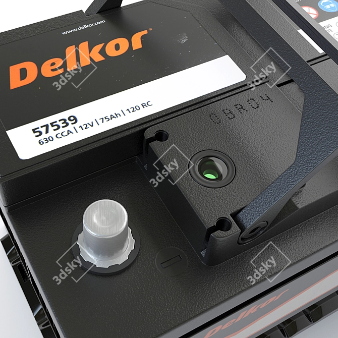 Dependable DELKOR Battery 3D model image 6