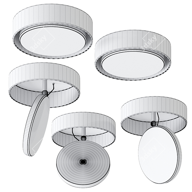 Sattler Avveni Frameless Downlight: Modern German Design 3D model image 2