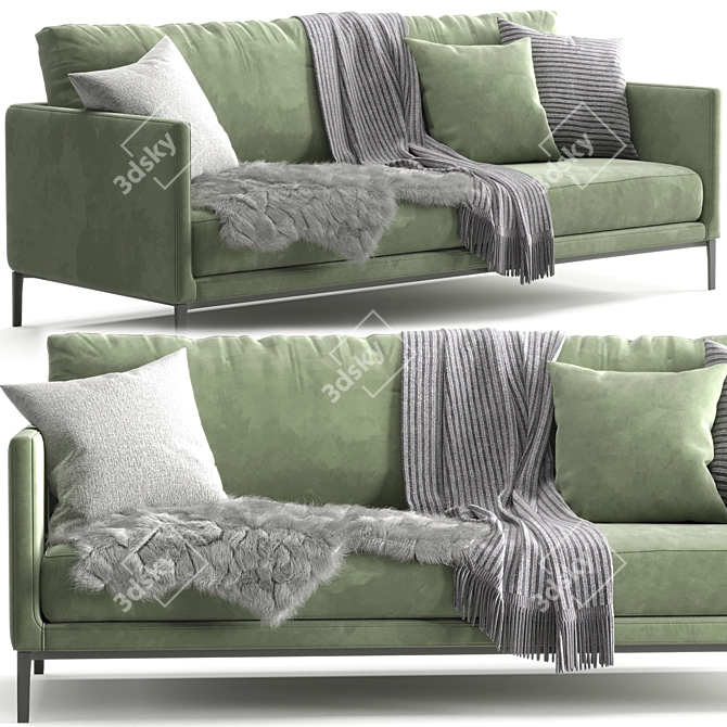 Simpliciter Sofa by Maxalto 3D model image 1