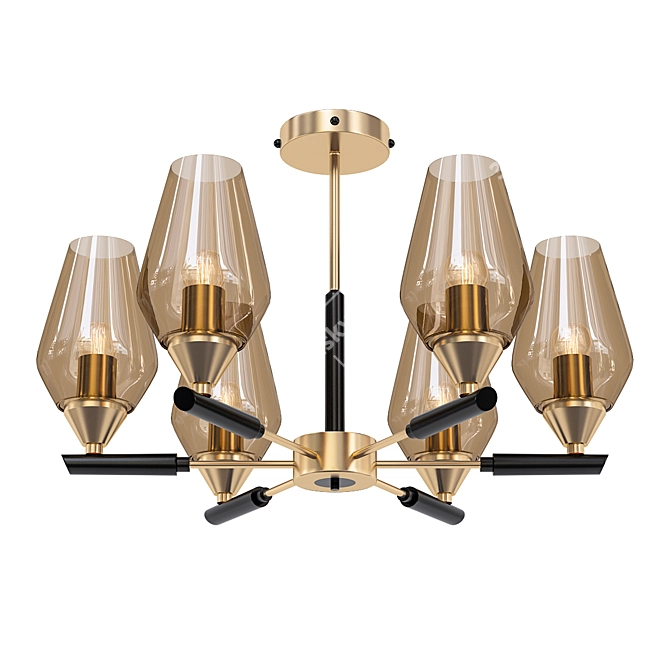 Elegant Lumien Hall Chandelier 3D model image 1