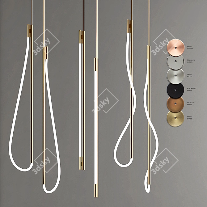 LUKE Lamp: Modern Designer Lighting 3D model image 1