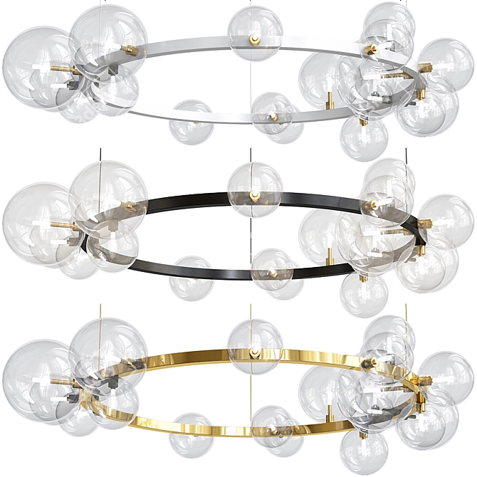 IONA Chandelier - Elegant Lighting Solution for Your Space 3D model image 1