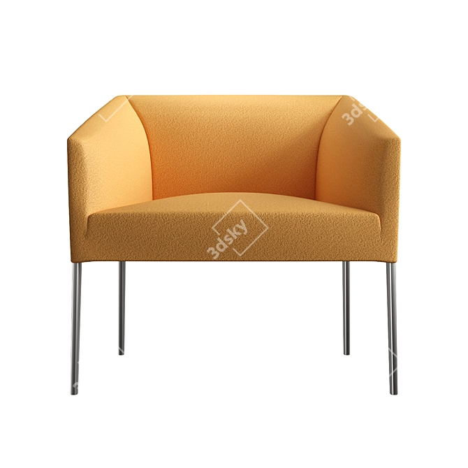 Arper Saari 70cm: Sleek Armchair Design 3D model image 2