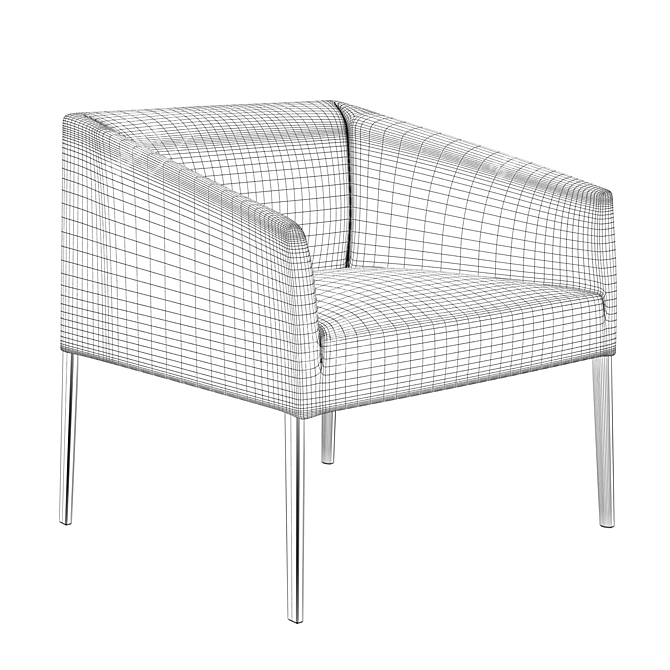 Arper Saari 70cm: Sleek Armchair Design 3D model image 4