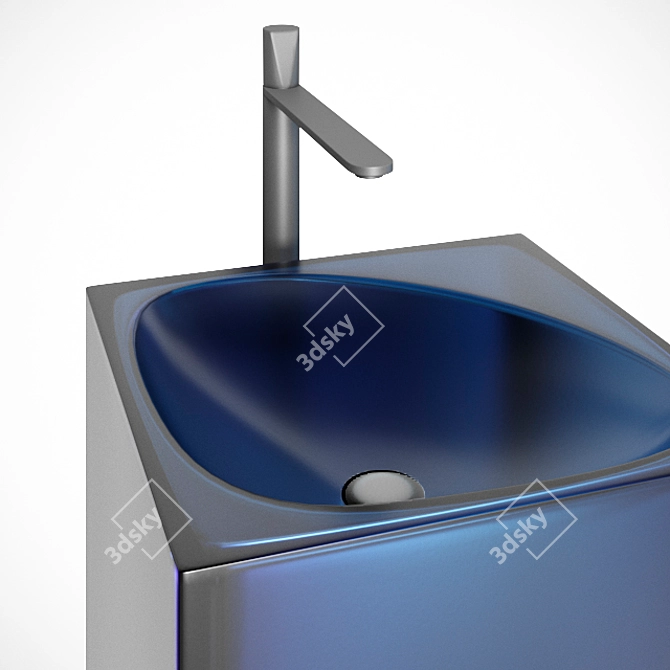 Astro Aura: Innovative Sink Solution 3D model image 2