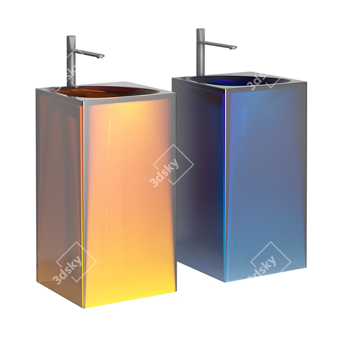 Astro Aura: Innovative Sink Solution 3D model image 7