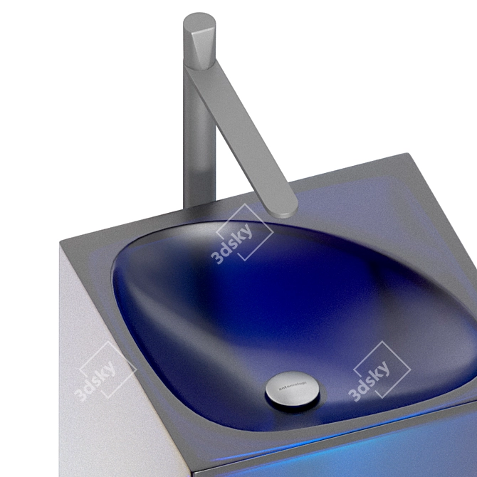 Astro Aura: Innovative Sink Solution 3D model image 10