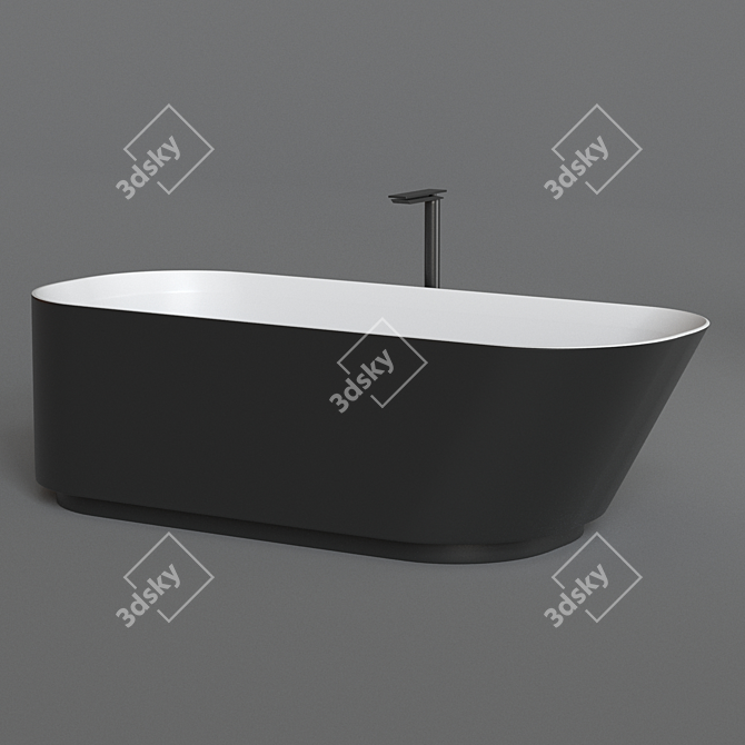 Agape NEB Freestanding Bathtub 3D model image 2