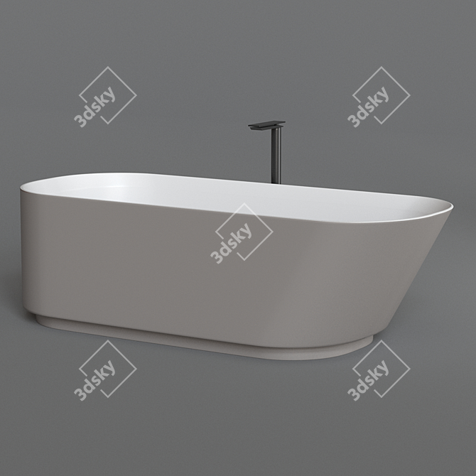 Agape NEB Freestanding Bathtub 3D model image 3