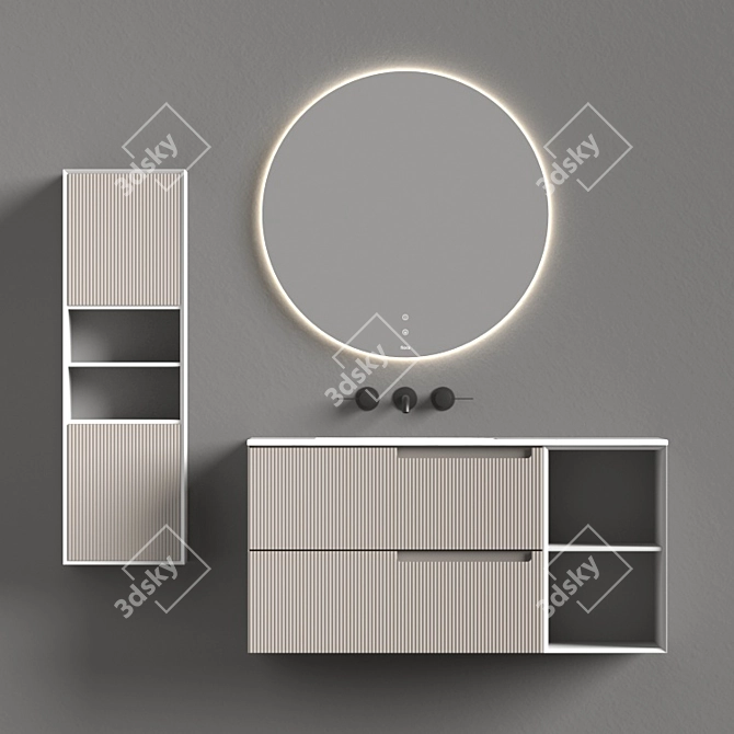 Fiora Bath Set: Elegant and Functional 3D model image 4