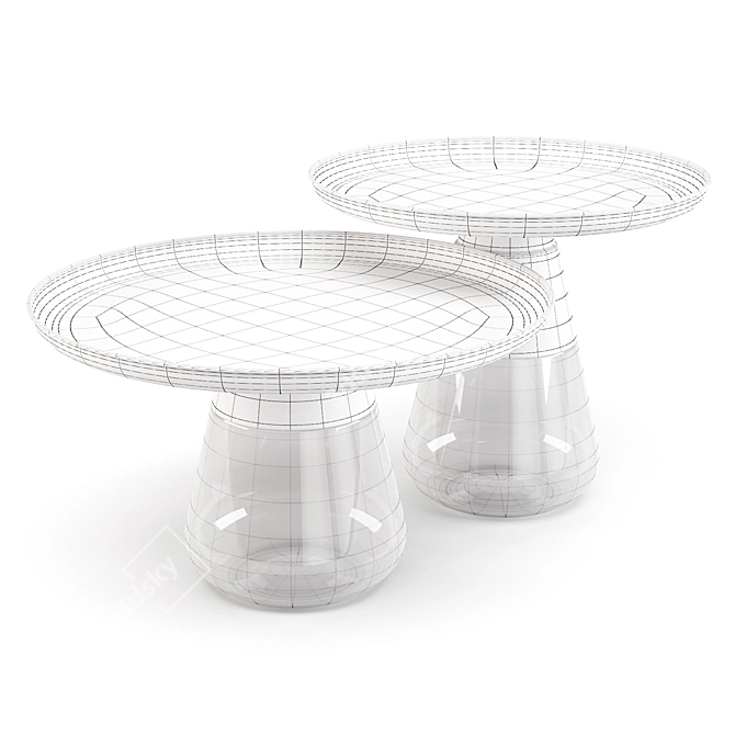 Mobital Duverre - Contemporary Coffee and Side Tables 3D model image 2