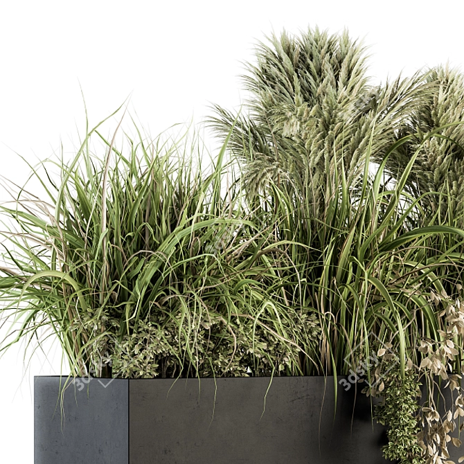 Outdoor Greenery: Plant Box Set 124 3D model image 3