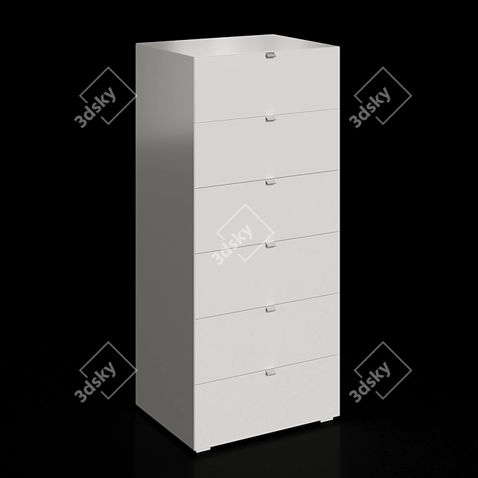 Tetris Nightstands & Chest of Drawers 3D model image 4