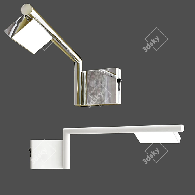 Elegant Kant Wall Fixture 3D model image 1