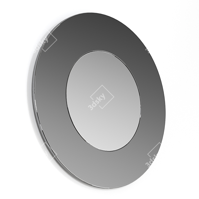 Elegant Porada Glass Mirror 3D model image 3