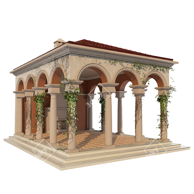 Archival Alcove: 3ds Max, FBX, Texture, Mat (Corona) 3D model image 1