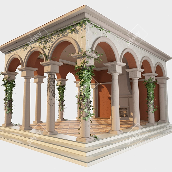 Archival Alcove: 3ds Max, FBX, Texture, Mat (Corona) 3D model image 2