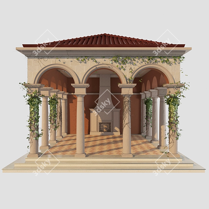Archival Alcove: 3ds Max, FBX, Texture, Mat (Corona) 3D model image 3