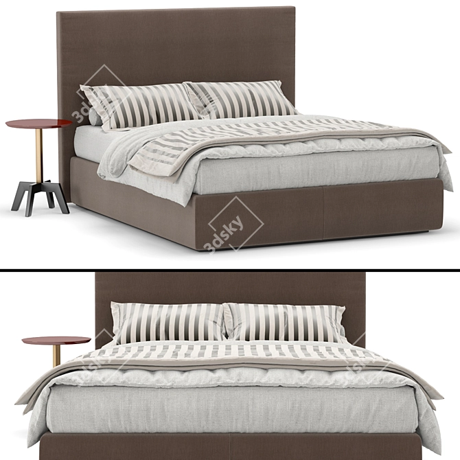 Luxury Ducale High Bed 3D model image 1