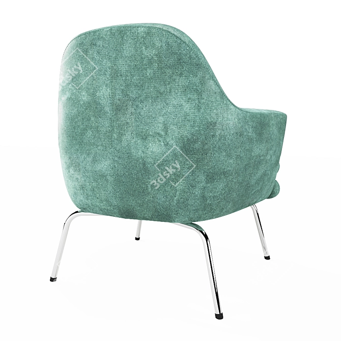 Chic Chloe Armchair - Elegant Comfort 3D model image 4