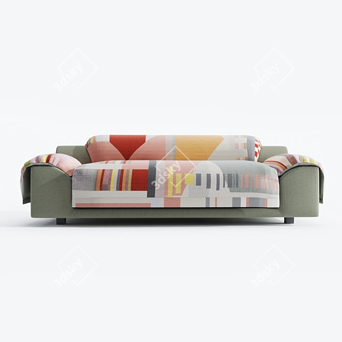 Vitra Butterfly Sofa: Polished Perfection 3D model image 2