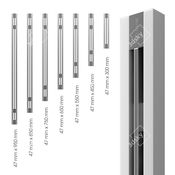 Sleek Shower Traps: Pestan's Premium & Slim Line 3D model image 2