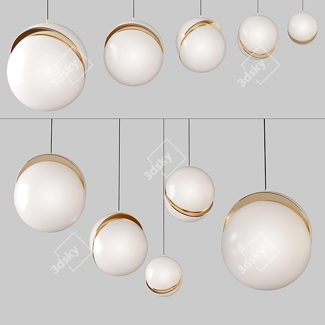  Modern Hanging Lamps - Versatile Sizes & Voltage 3D model image 1