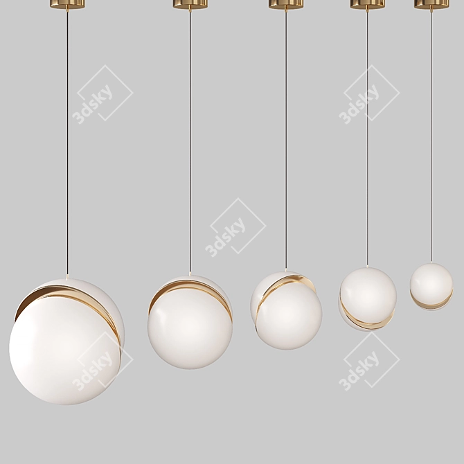  Modern Hanging Lamps - Versatile Sizes & Voltage 3D model image 2