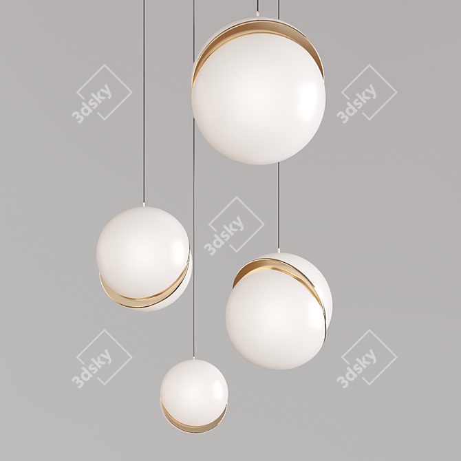  Modern Hanging Lamps - Versatile Sizes & Voltage 3D model image 3