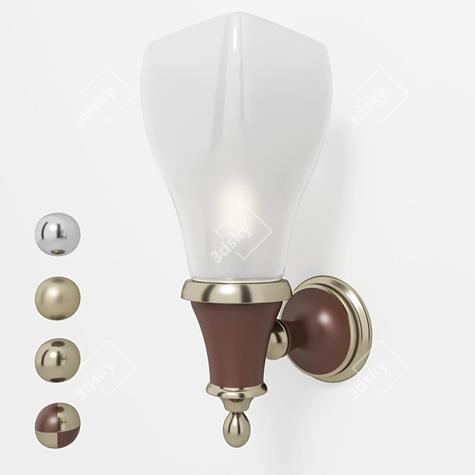 Elegant BRIZO Charlotte Sconce 3D model image 1