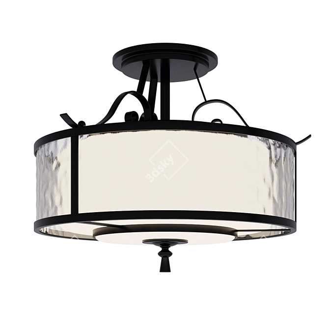 Elstead Adonis 3-Light Ceiling Lamp 3D model image 1