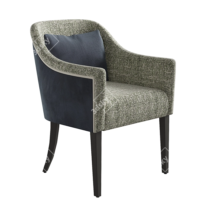 Eugenie Armchair: Classically Modern Comfort 3D model image 1