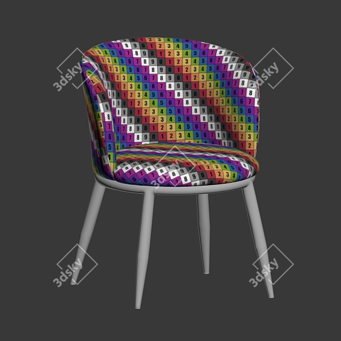 Elegant Eichholtz Filmore Dining Chair 3D model image 5