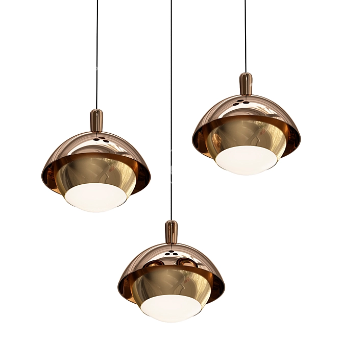 Elegant LED Pendant Light 3D model image 1