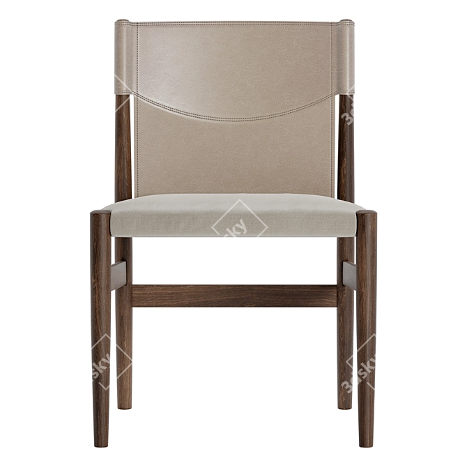 Elegant Porada Sveva Chair 3D model image 2