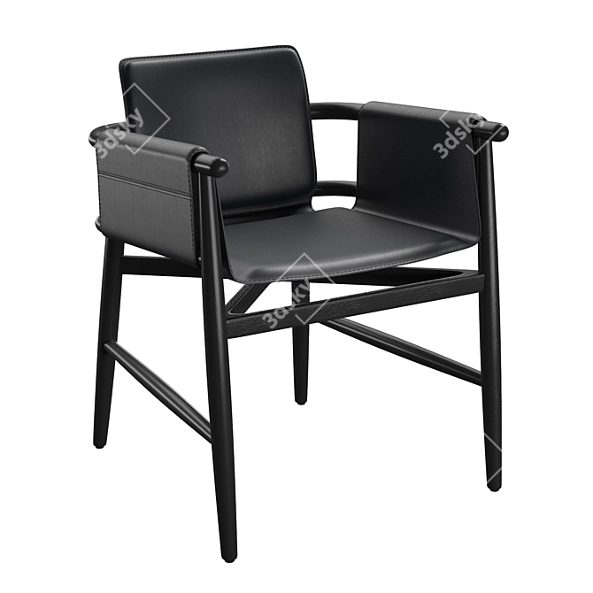 Modern Teresina Chairs 3D model image 2