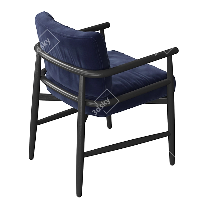 Modern Teresina Chairs 3D model image 4