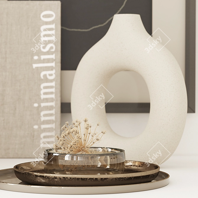 Modern Minimalist Decor Set 3D model image 3