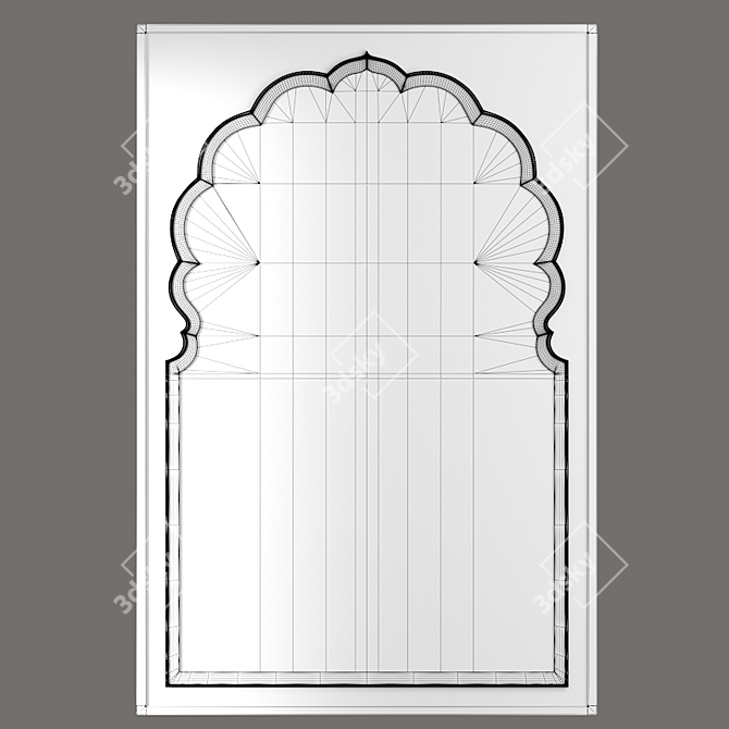Luxury Theodore Alexander Wall Mirror 3D model image 3