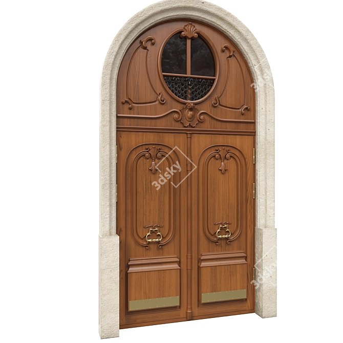 Classic 3D Max Door: 1470mm x 3000mm 3D model image 4