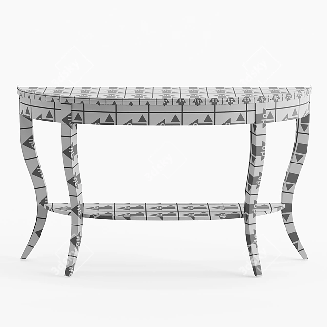 Sophisticated Eleonore Console Table 3D model image 4