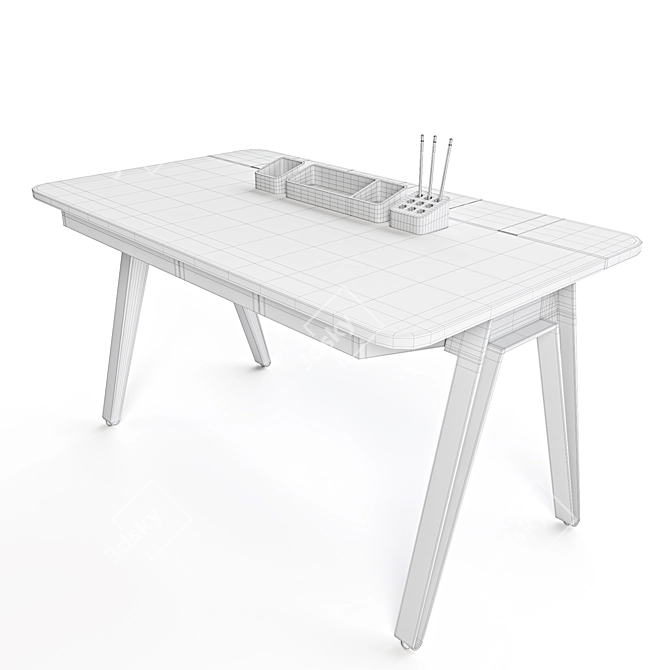 Modern Orson Desk: Stylish and Functional 3D model image 3