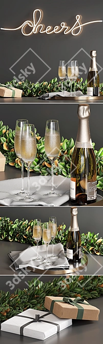  Festive Pottery Barn Christmas Set 3D model image 3