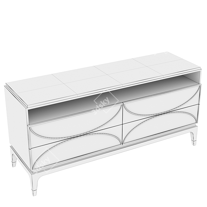 Majorelle TV Stand: Elegant and Versatile 3D model image 3