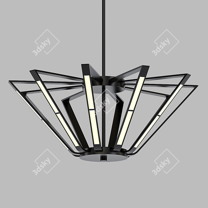 Contemporary LED Chandelier: Bonke CH 3D model image 1