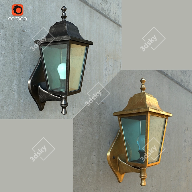 Modern Duwi Street Light Lamp 3D model image 2