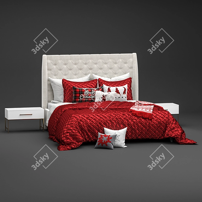 Festive Holiday Retreat 3D model image 1